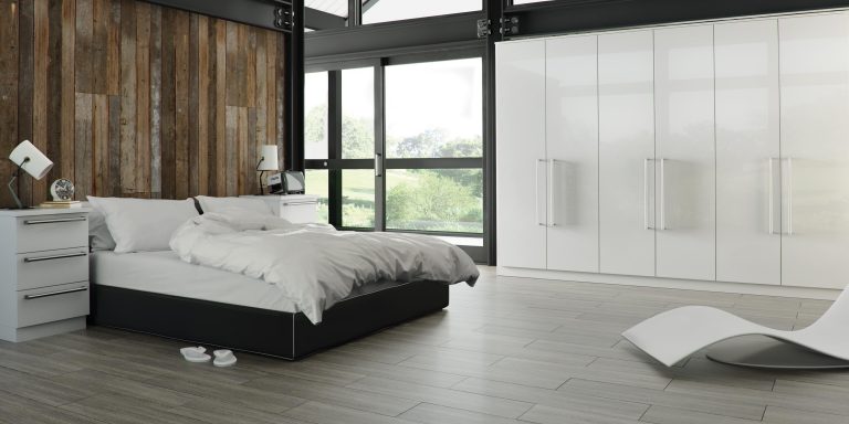Edged Phoenix S3 Gloss White Bedroom